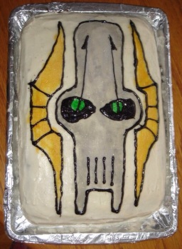 General Grievous from Clone Wars done using the same technique as the Pokemon cake.